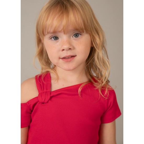 Ασύμμετρη μπλούζα κορίτσι