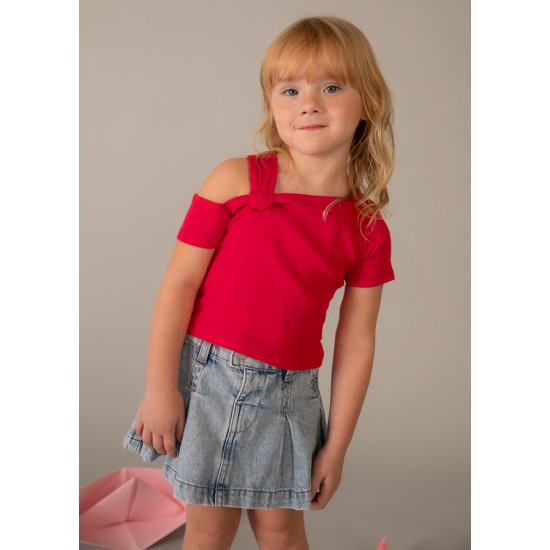Ασύμμετρη μπλούζα κορίτσι