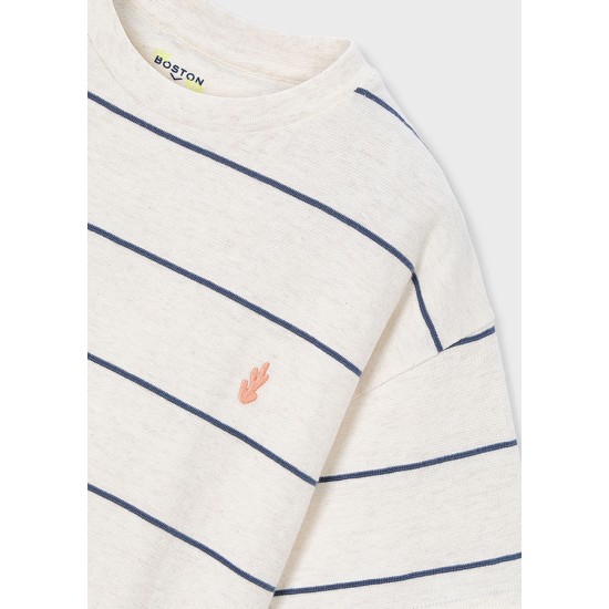 Μπλούζα αγόρι  ριγε Boston Kids