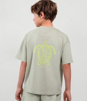 Μπλούζα αγόρι  φωσφοριζέ Boston Kids