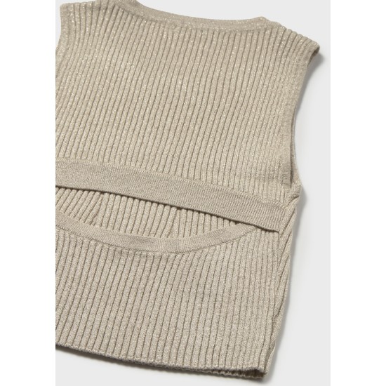 Τοπ πλεκτό cut out πλατη