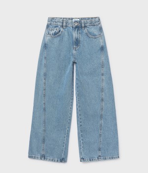 Παντελόνι μακρύ τζιν wide leg