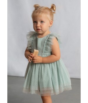 Φόρεμα τούλι με κορδέλα 