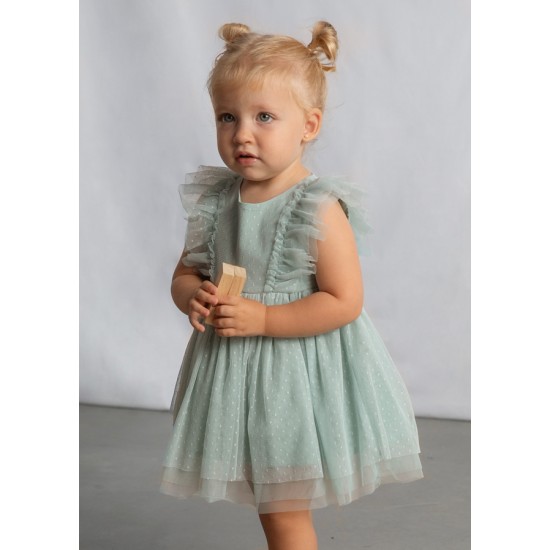 Φόρεμα τούλι με κορδέλα