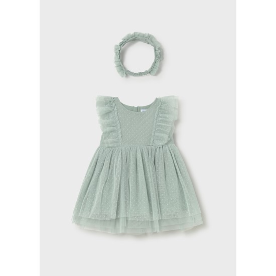 Φόρεμα τούλι με κορδέλα