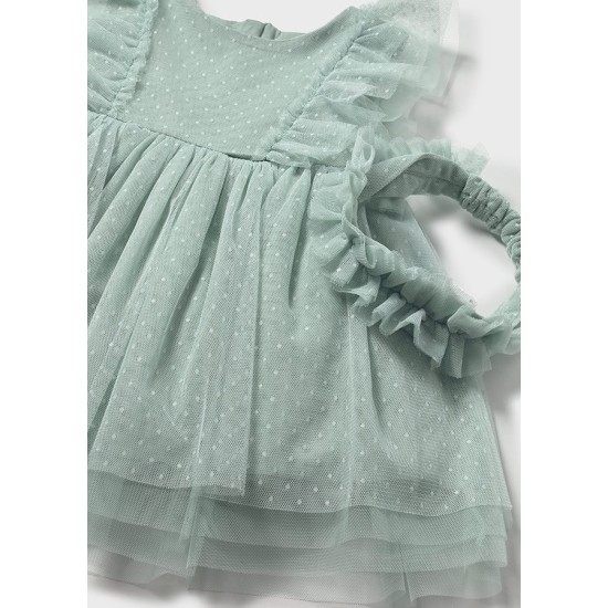 Φόρεμα τούλι με κορδέλα