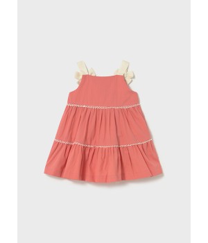 Βρεφικό φόρεμα  ύφασμα με φιόγκους