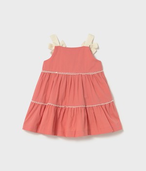 Βρεφικό φόρεμα  ύφασμα με φιόγκους