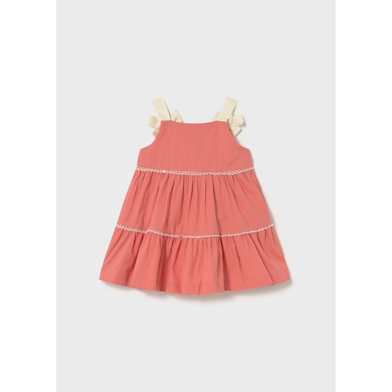 Βρεφικό φόρεμα  ύφασμα με φιόγκους