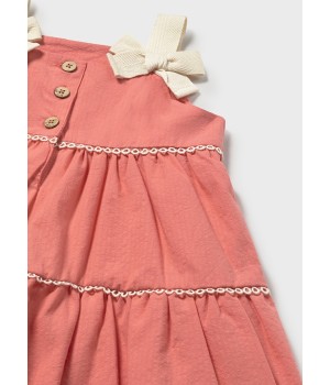 Βρεφικό φόρεμα  ύφασμα με φιόγκους