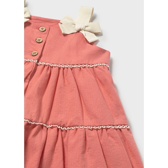 Βρεφικό φόρεμα  ύφασμα με φιόγκους