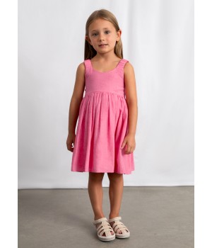 Φόρεμα αμπιγέ λουλούδια κορίτσι