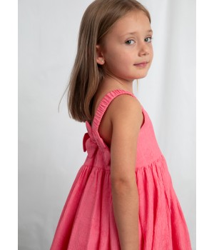 Φόρεμα αμπιγέ λουλούδια κορίτσι