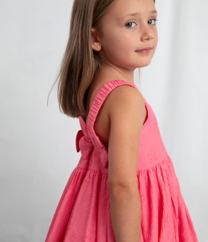 Φόρεμα αμπιγέ λουλούδια κορίτσι