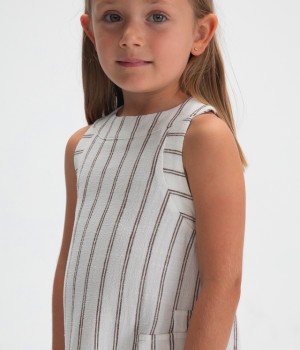 Ριγέ φόρεμα κορίτσι Κωδ. 26-03929-024