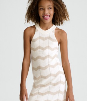 Φόρεμα πλεκτό ζιγκ ζαγκ