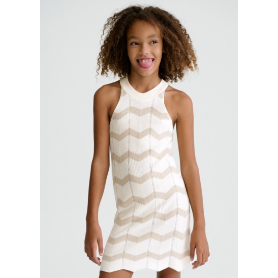 Φόρεμα πλεκτό ζιγκ ζαγκ