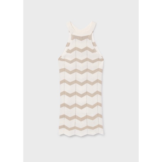 Φόρεμα πλεκτό ζιγκ ζαγκ