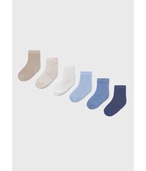 Σετ 6 ζευγάρια Καλτσάκια Νεογέννητο