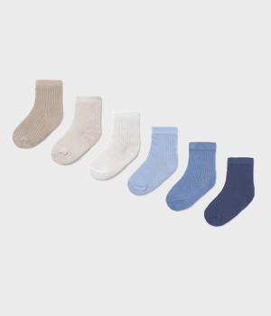 Σετ 6 ζευγάρια Καλτσάκια Νεογέννητο