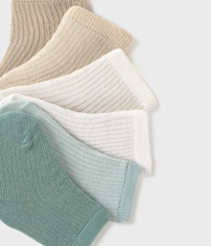 Σετ 6 ζευγάρια Καλτσάκια Νεογέννητο