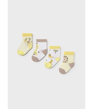 Σετ 4 ζευγάρια Καλτσάκια Νεογέννητο