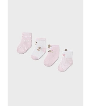 Σετ 4 ζευγάρια Καλτσάκια Νεογέννητο