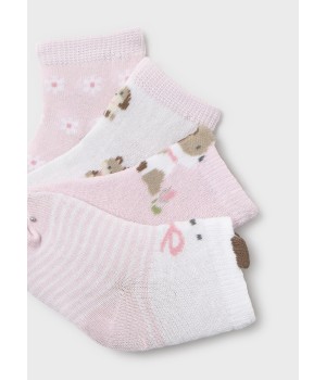 Σετ 4 ζευγάρια Καλτσάκια Νεογέννητο