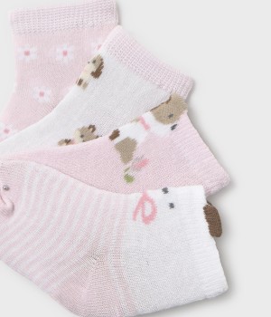 Σετ 4 ζευγάρια Καλτσάκια Νεογέννητο