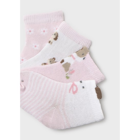 Σετ 4 ζευγάρια Καλτσάκια Νεογέννητο
