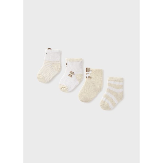 Σετ 4 ζευγάρια Καλτσάκια Νεογέννητο