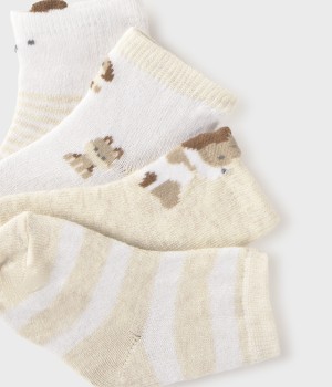 Σετ 4 ζευγάρια Καλτσάκια Νεογέννητο
