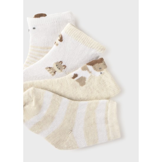 Σετ 4 ζευγάρια Καλτσάκια Νεογέννητο