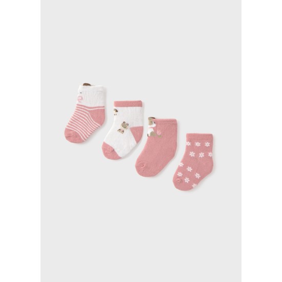 Καλτσάκια Νεογέννητο 4 ζευγάρια
