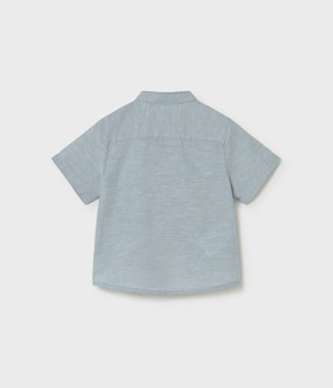 Πουκάμισο λινό γιακά μαο