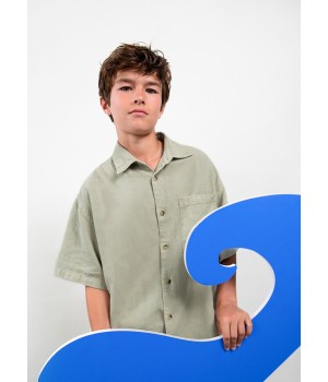 Πουκάμισο λινό comfy Boston Kids