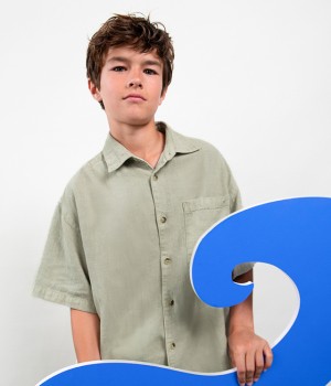 Πουκάμισο λινό comfy Boston Kids