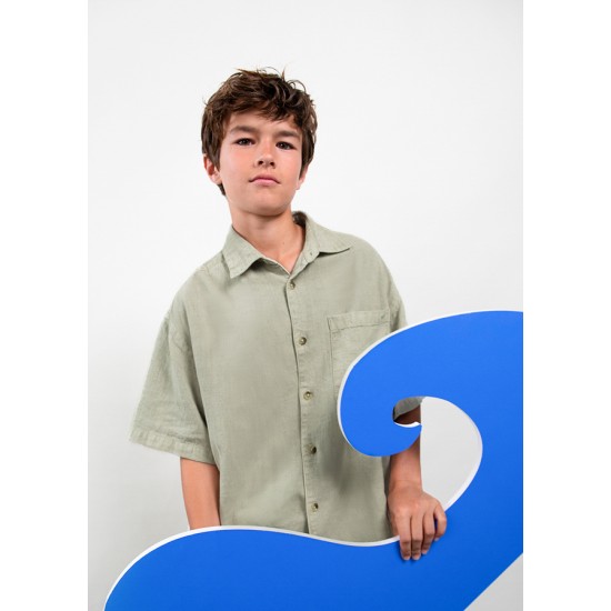 Πουκάμισο λινό comfy Boston Kids