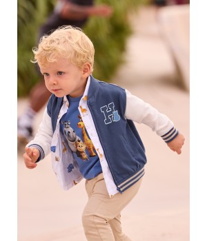 Ζακέτα φουτέρ χωρίς κουκούλα 