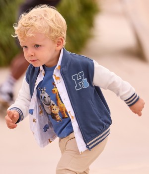 Ζακέτα φουτέρ χωρίς κουκούλα 