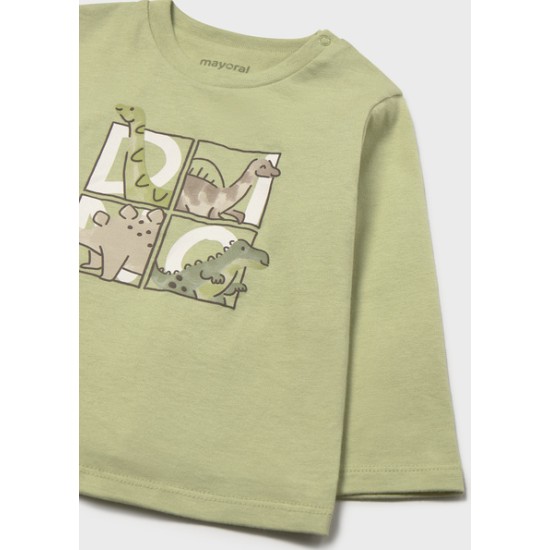 T-Shirt μακρ/κο δεινοσαυροι - Χακι