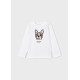 T-Shirt μακρυμανικο κεντητη - Κρεμ