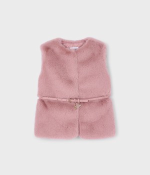 Γιλέκο γούνα ζώνη