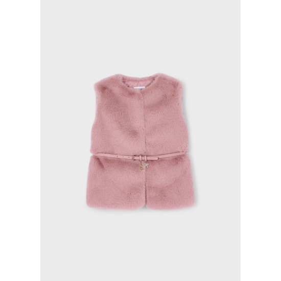 Γιλέκο γούνα ζώνη Γιλέκο γούνα ζώνη