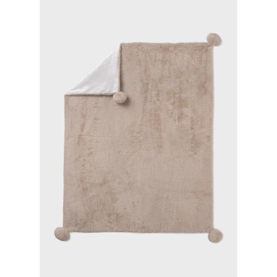 Κουβέρτα γούνα pom pom Κουβέρτα γούνα pom pom