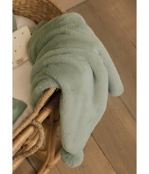 Κουβέρτα γούνα pom pom Κουβέρτα γούνα pom pom