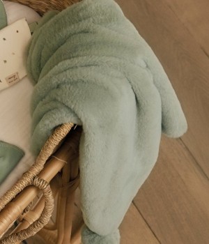 Κουβέρτα γούνα pom pom