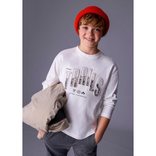 Μπλούζα μακρυμάνικη τσέπη Μπλούζα μακρυμάνικη τσέπη