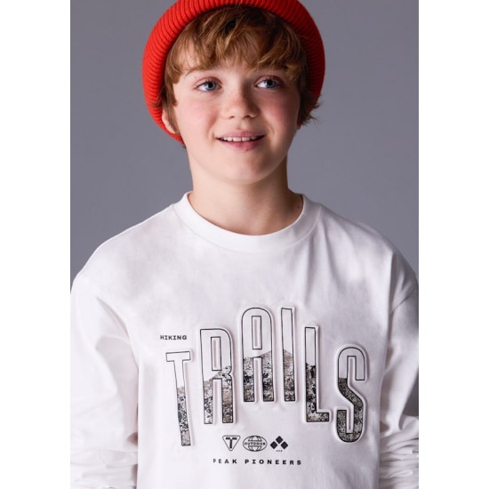 Μπλούζα μακρυμάνικη απλικέ Μπλούζα μακρυμάνικη απλικέ