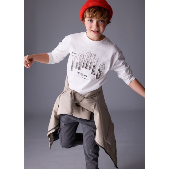 Μπλούζα μακρυμάνικη απλικέ Μπλούζα μακρυμάνικη απλικέ